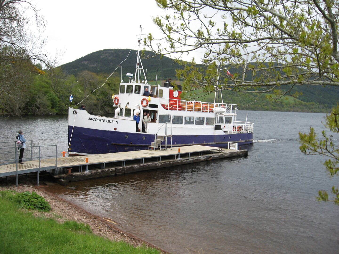 Boat cruise on Loch Ness in the Scottish Highlands